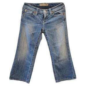 Big Star Jeans Cropped Capri Womens Casey Low Rise Fit Size 27
